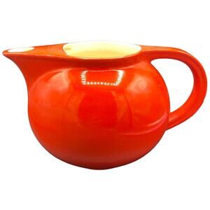 Vintage Universal Cambridge Red Water Juice Ice Tea Pitcher With Ice Lip